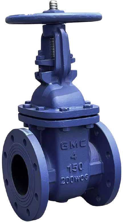 GMC gate valve with handwheel, body cast with GMC 4 150